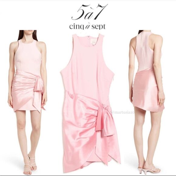 Cinq à Sept Windsor Tie-Waist Mini Dress Size 2 - Picture 1 of 11